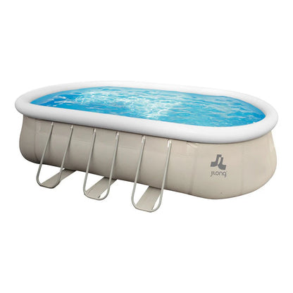 Piscina Fuori Terra Ovale 540x304x106cm Jilong Grigia