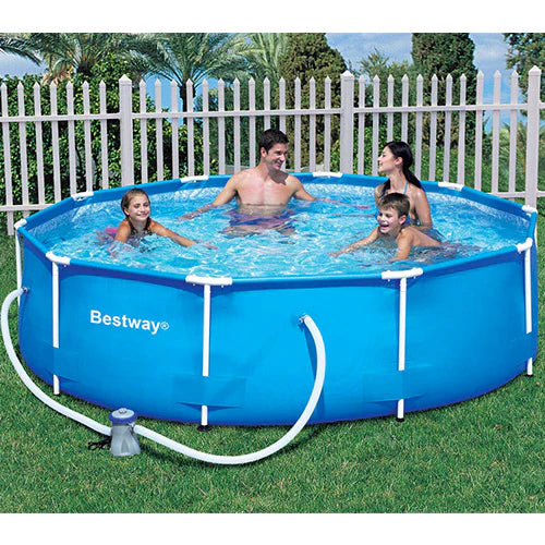 Piscina Rotonda Fuori Terra 305X100 Cm Bestway Steel Pro Frame 56334